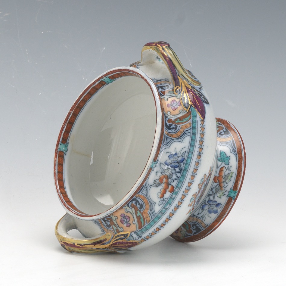 Victorian Petit Porcelain Tureen with Underplate - Image 7 of 9