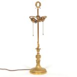 Louis XVI Style Gilt Bronze Table Lamp Base, Attr. E.F. Caldwell