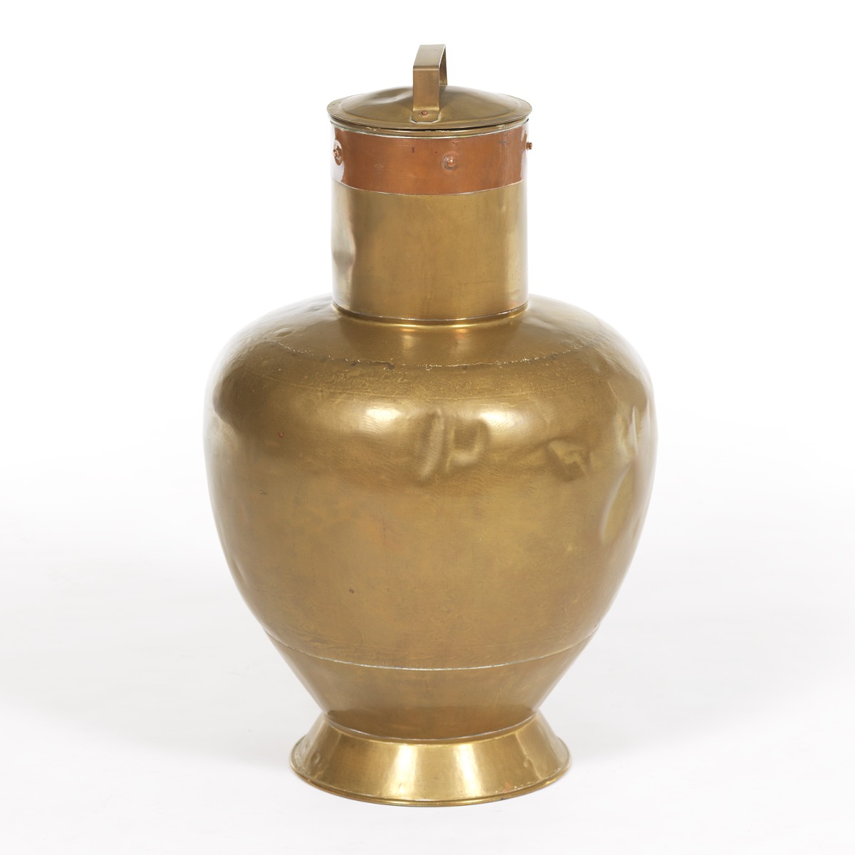 Large Brass and Copper Decorative Pitcher - Image 2 of 7