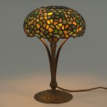 Tiffany & Co. Lamp Base with Leaded Glass Shade