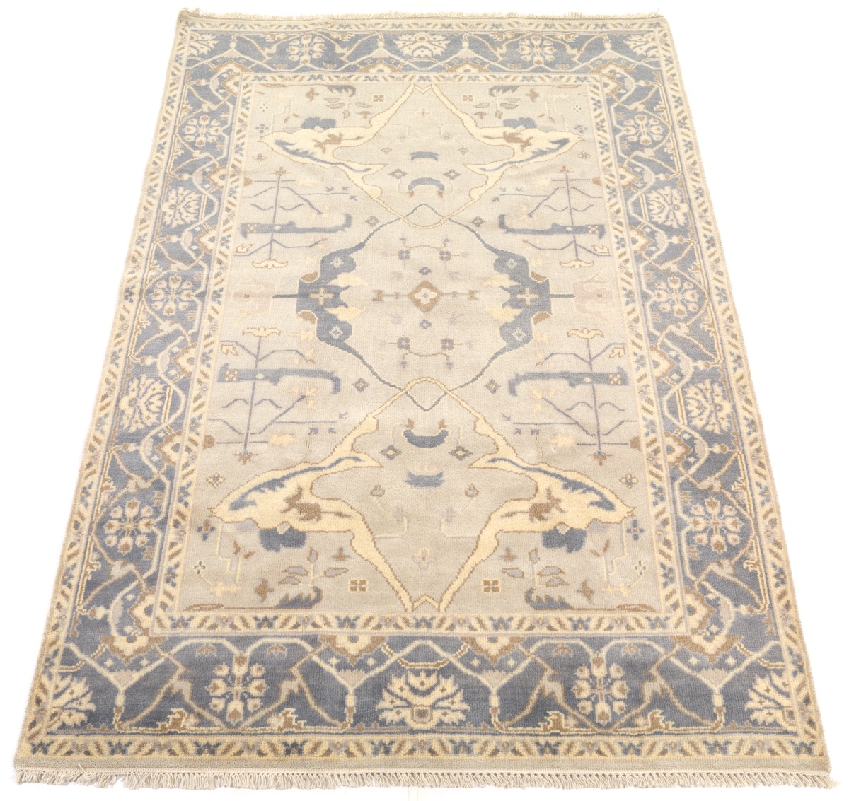 Very Fine Hand-Knotted Oushak Carpet