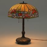 Bradley & Hubbard Leaded Glass Lamp