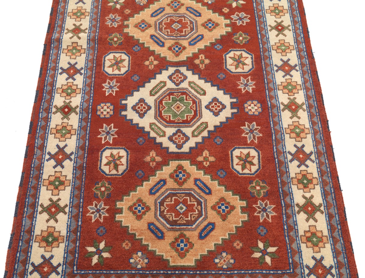 Very Fine Hand-Knotted Kazak Carpet - Image 2 of 4