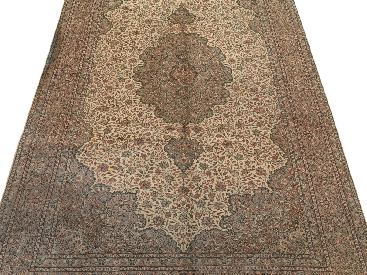 Very Fine Semi-Antique Hand-Knotted Kaiseri Carpet - Image 2 of 4