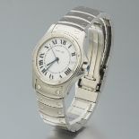 Cartier Santos Rondo 1920-1 Automatic Stainless Steel Wristwatch, ca. 1990's
