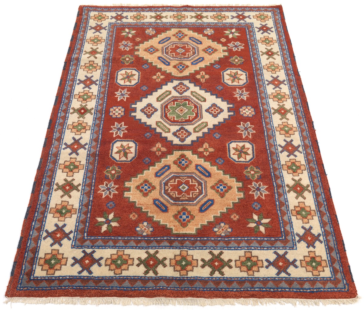 Very Fine Hand-Knotted Kazak Carpet