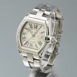 Cartier Roadster XL Stainless Steel Watch, Extra Bracelet, Links, All Original Boxes and Papers