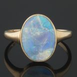 Ladies Retro Gold and Opal Ring