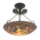 Daum Nancy Bowl Pendant Glass Shade