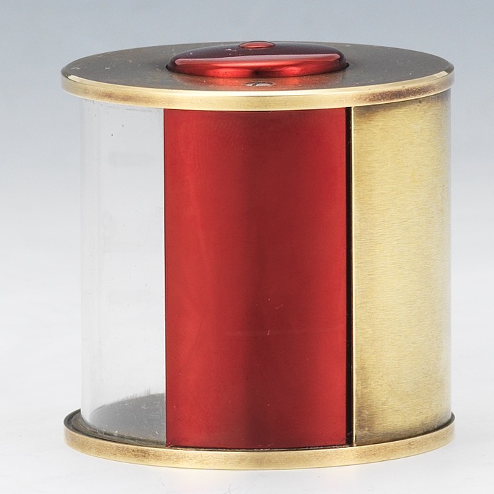 LeCoultre Two Tone Cylindrical Travel Alarm - Image 3 of 9