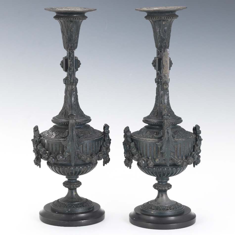 Pair of Mantel Urns - Image 5 of 7