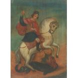 Painting of St. George Slaying a Dragon