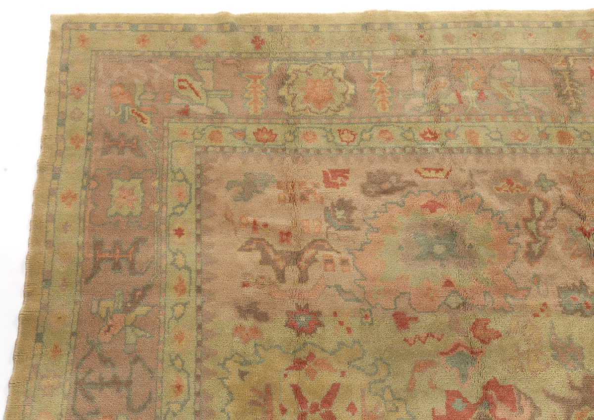 Very Fine Antique Hand-Knotted Oushak Carpet, ca. 1930's - Image 4 of 5