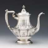 Gorham Sterling Silver Teapot, Retailed by Grogan Company