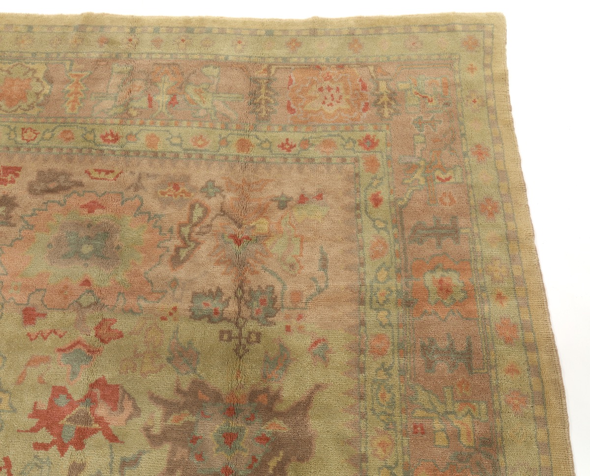 Very Fine Antique Hand-Knotted Oushak Carpet, ca. 1930's - Image 3 of 5