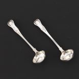 Pair of Scottish Sterling Silver Ladles, "King's" Pattern, George IV Marks, dated 1839