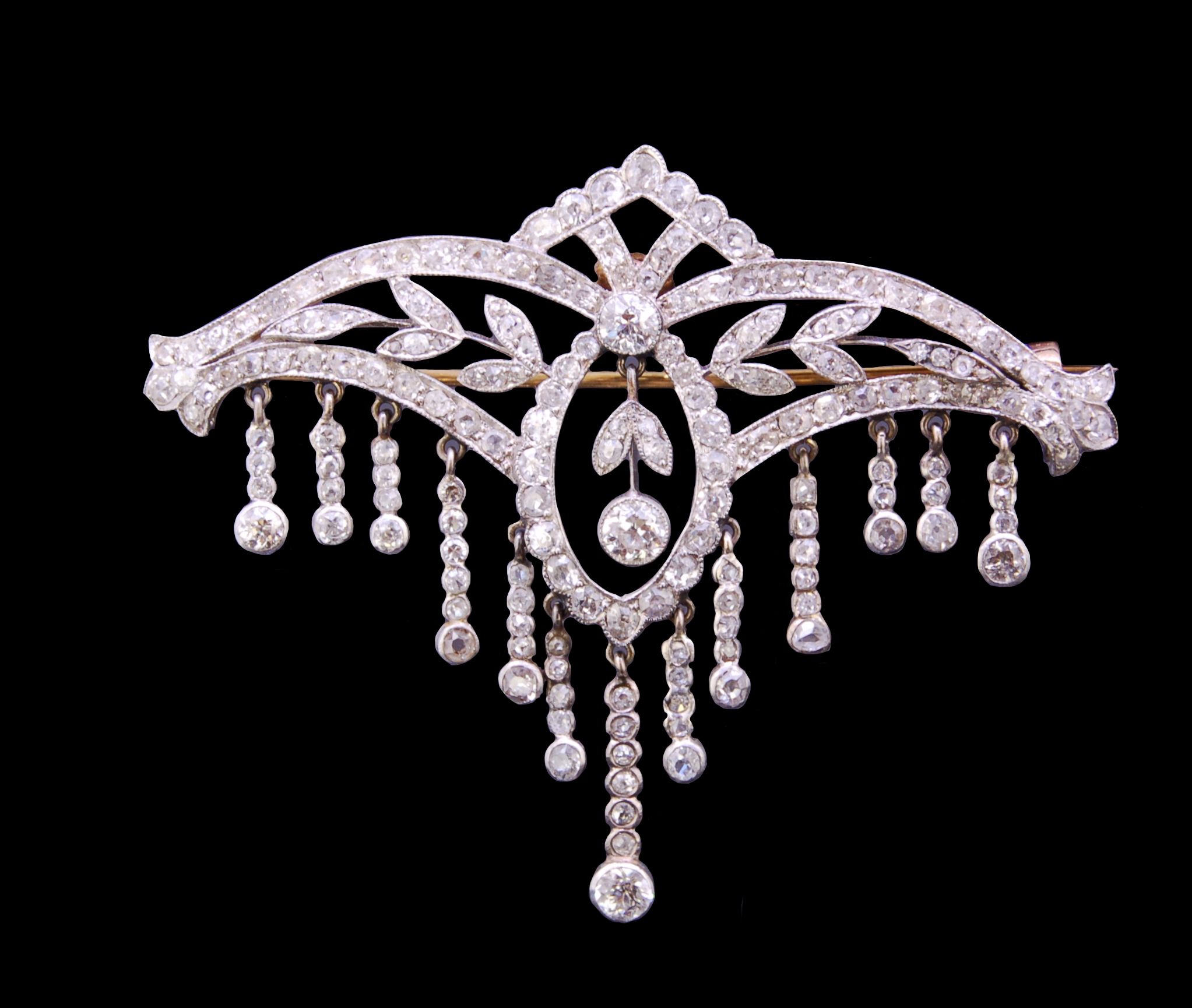 BELLE EPOQUE DIAMOND DROP BROOCH