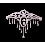 BELLE EPOQUE DIAMOND DROP BROOCH