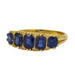 5-STONE SAPPHIRE RING