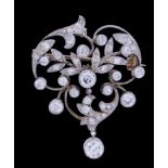 BELLE-EPOQUE DIAMOND BROOCH