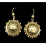 ANTIQUE VICTORIAN PAIR OF DROP EARRINGS