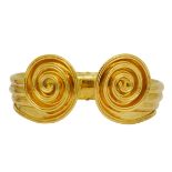 ILIAS LALAOUNIS, GOLD SCROLLING BANGLE