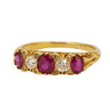 RUBY AND DIAMOND RING