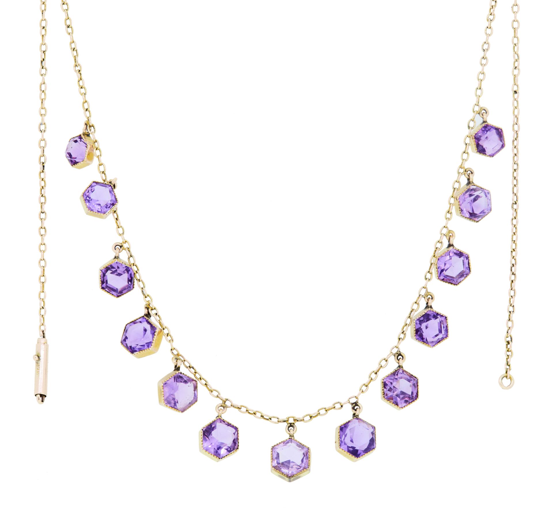 ANTIQUE VICTORIAN AMETHYST NECKLACE - Image 3 of 3