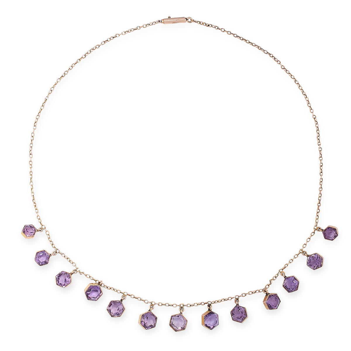 ANTIQUE VICTORIAN AMETHYST NECKLACE - Image 2 of 3