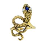 ANTIQUE TWISTED SNAKE RING
