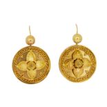 ANTIQUE VICTORIAN PAIR OF DROP EARRINGS