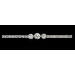 DIAMOND BAR BROOCH