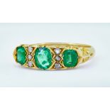 EMERALD AND DIAMOND RING