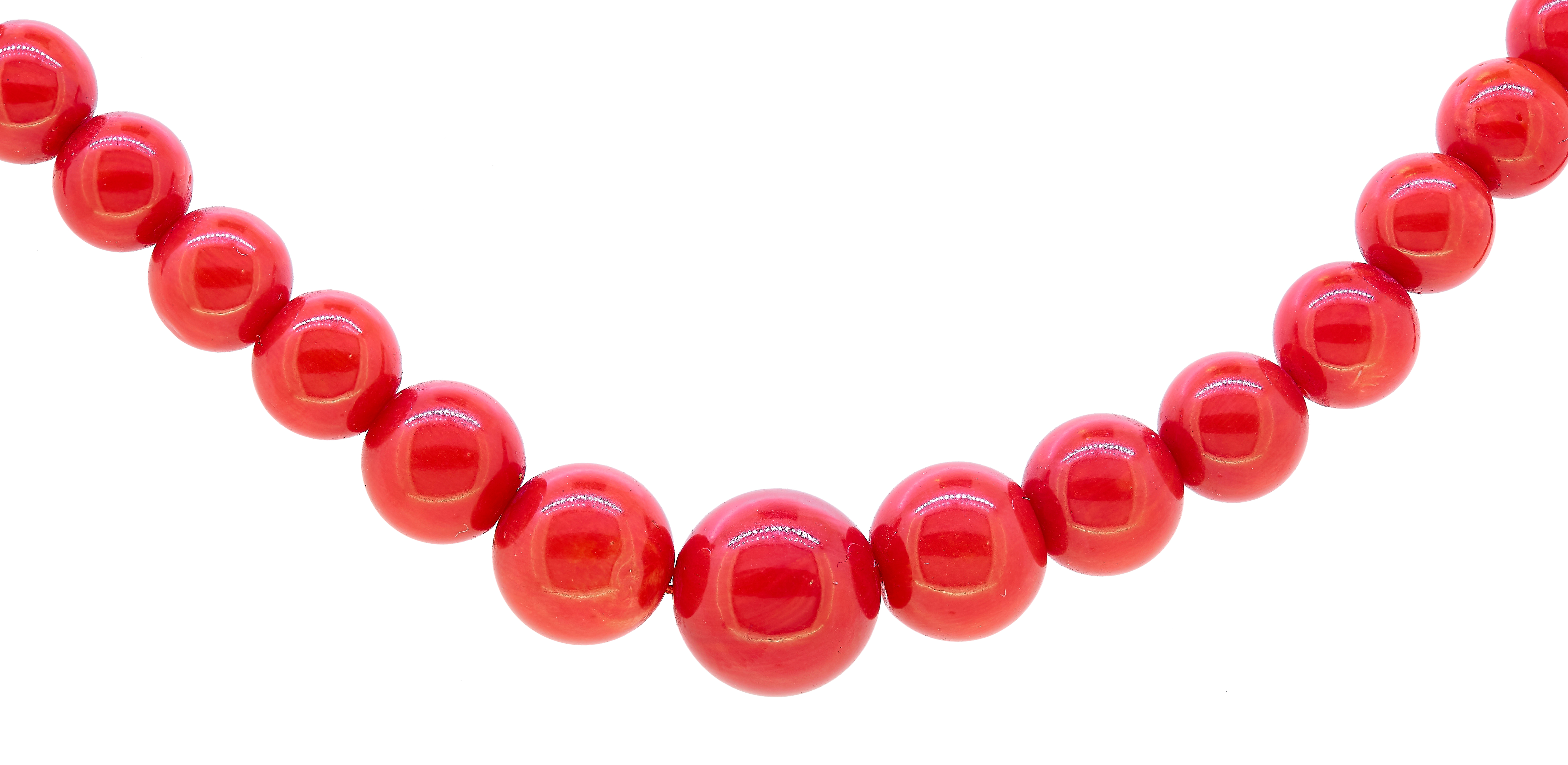 CORAL SINGLE STRAND NECKLACE