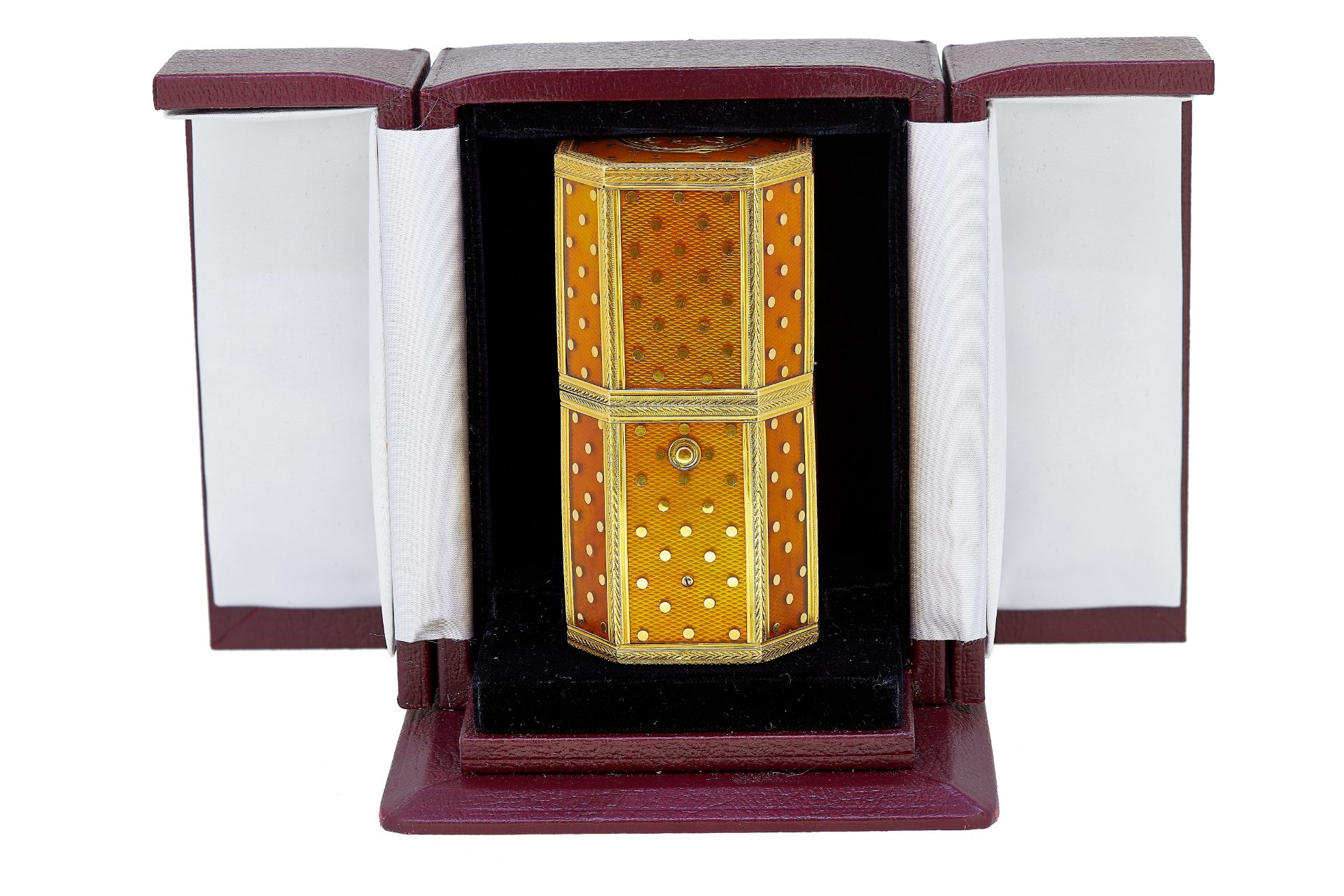 IMPORTANT ENAMEL AND GOLD TRAVEL SEWING ETUI. - Image 3 of 4