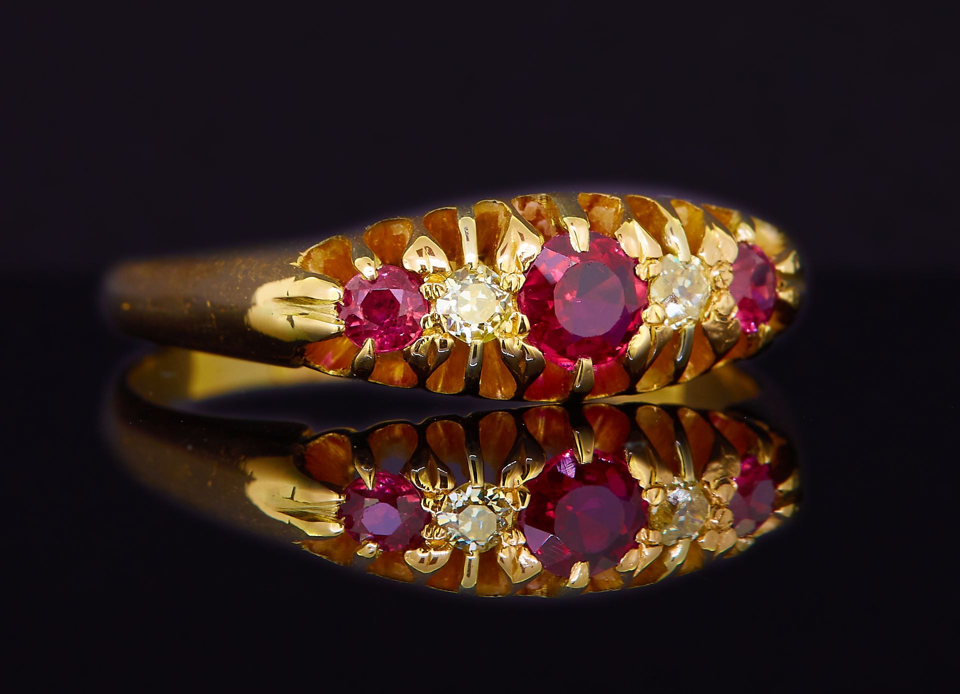 RUBY AND DIAMOND DRESS RING