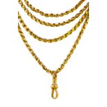 ANTIQUE VICTORIAN LONGCHAIN NECKLACE