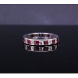 RUBY AND DIAMOND ETERNITY RING