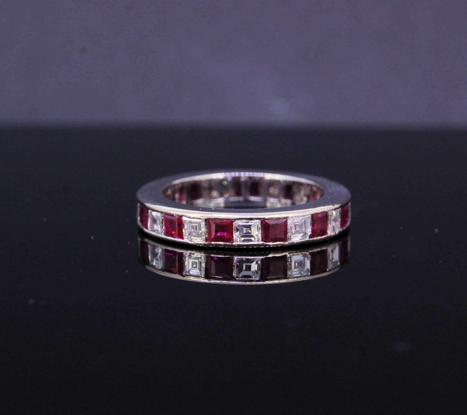 RUBY AND DIAMOND ETERNITY RING