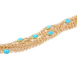 TURQUOISE SOUTOIRE NECKLACE