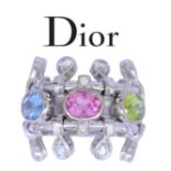 DIOR MULTY COLOUR GEM AND DIAMOND RING