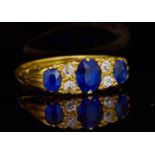 SAPPHIRE AND DIAMOND RING