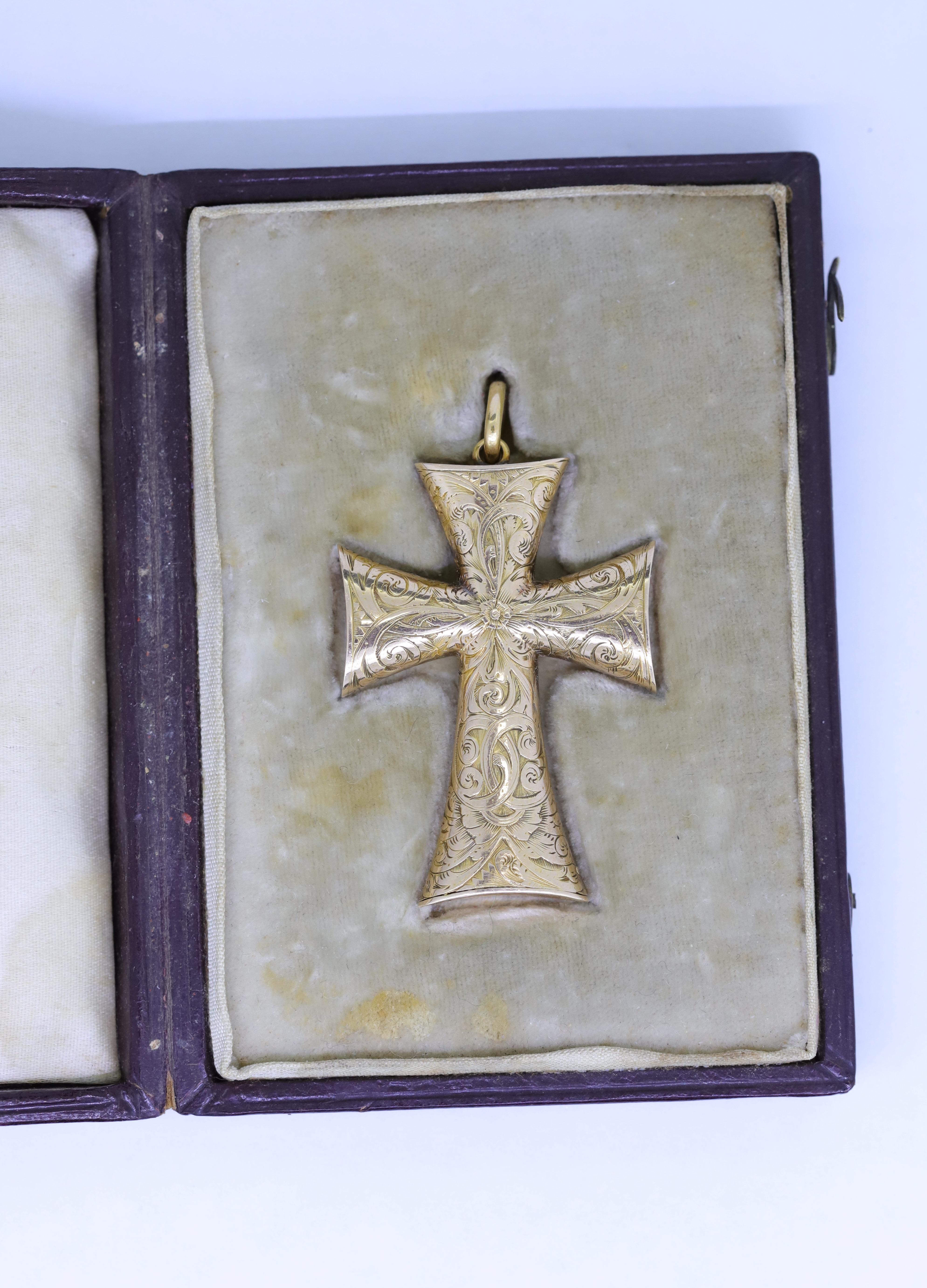 ANTIQUE VICTORIAN CROSS PENDANT - Image 2 of 2