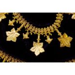 IMPORTANT ANTIQUE VICTORIAN FLORAL DROP NECKLACE