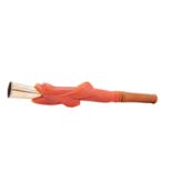 19th CENTURY CORAL AND GOLD CIGARETTE HOLDER