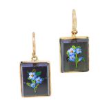 PAIR OF MICRO MOSAIC EARRINGS