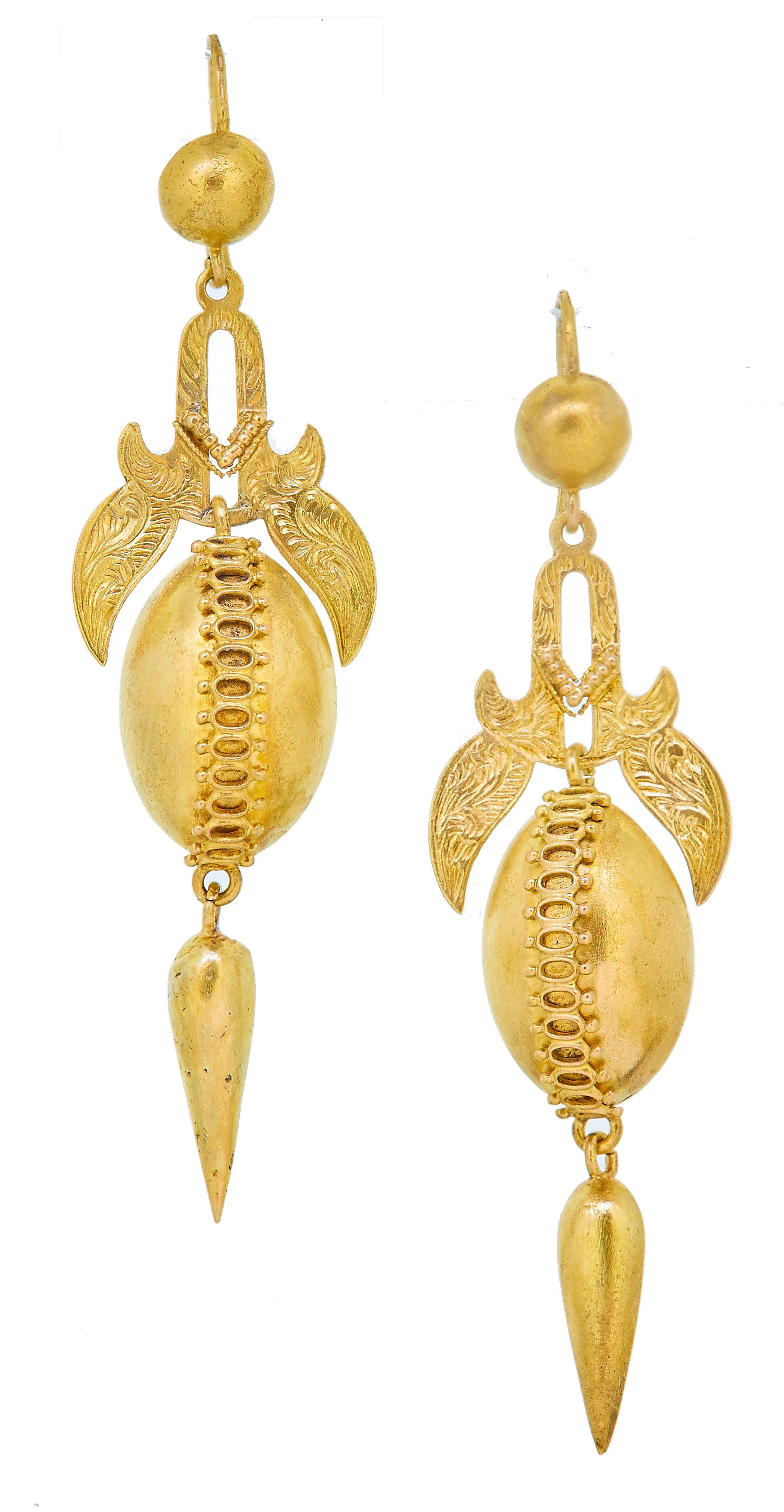 ANTIQUE PAIR OF DROP EARRINGS