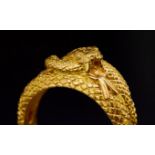 RELIEF COILED DIAMOND SNAKE RING