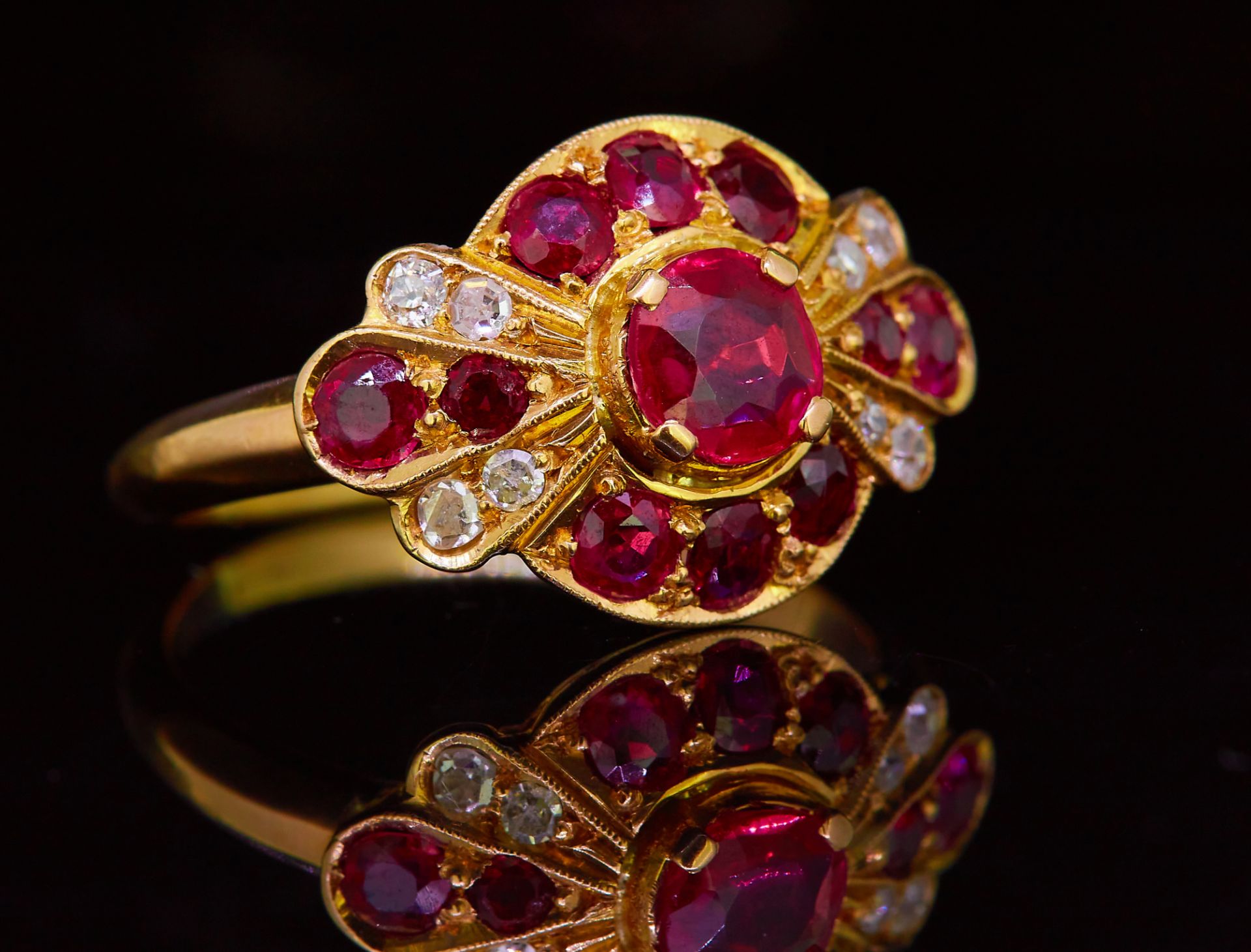 RUBY AND DIAMOND DRESS RING