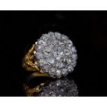 ANTIQUE DIAMOND CLUSTER RING